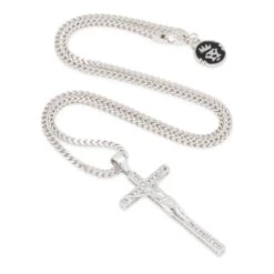 Latin Crucifix Necklace -King Ice latin crucifix necklace king ice 30543566438575