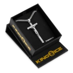 Latin Crucifix Necklace -King Ice latin crucifix necklace king ice 30543648129199