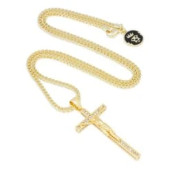 Latin Crucifix Necklace -King Ice latin crucifix necklace king ice 30591642730671