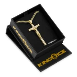Latin Crucifix Necklace -King Ice latin crucifix necklace king ice 30591674810543
