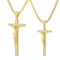 Latin Crucifix Necklace -King Ice latin crucifix necklace king ice 31577787793583