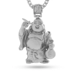 Laughing Buddha Necklace -King Ice laughing buddha necklace white gold 1 6 king ice 17501824516150