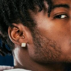 Layered Stud Earrings -King Ice layered stud earrings king ice 32248921129135