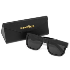 Mt. Olympus Loc Black Sunglasses -King Ice lion head shades with glossy black frame king ice 14876915925046