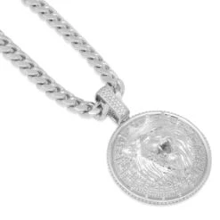 Lion Shield Necklace -King Ice lion shield necklace king ice 17390976368694