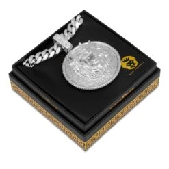 Lion Shield Necklace -King Ice lion shield necklace king ice 17390979776566