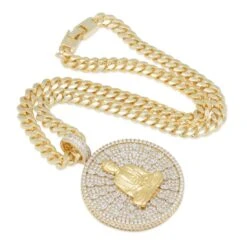 Meditating Buddha Necklace -King Ice meditating buddha necklace 14k gold 2 5 king ice 17390966734902