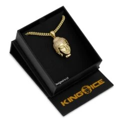 Mini Polished Buddha Necklace -King Ice mini polished buddha necklace king ice 30531228303535