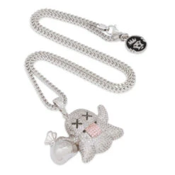 Money Ghost Emoji Necklace 17 Money Ghost Emoji Necklace -King Ice money ghost emoji necklace king ice 14870790012982