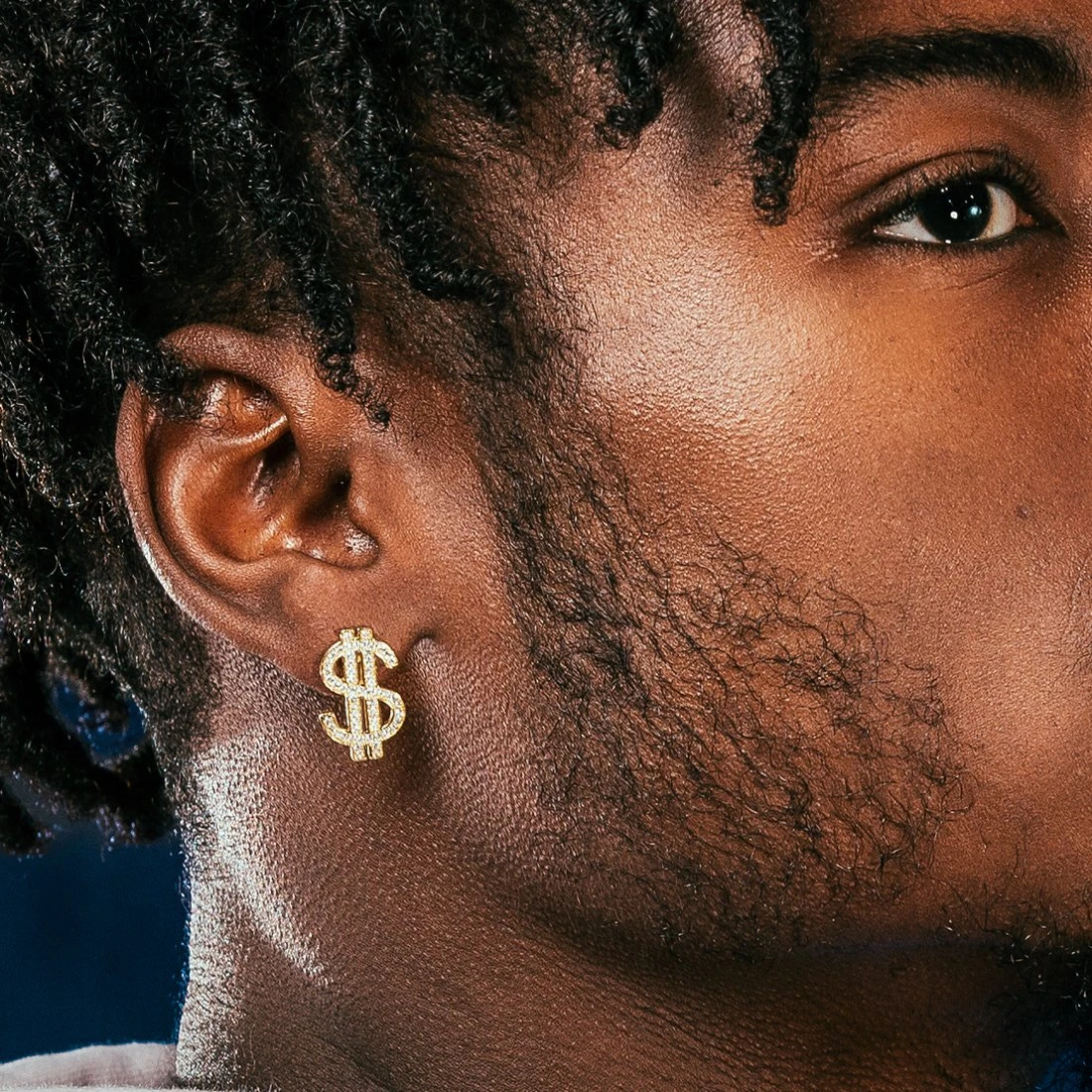 Money Sign Stud Earrings 2 Money Sign Stud Earrings - Image 2