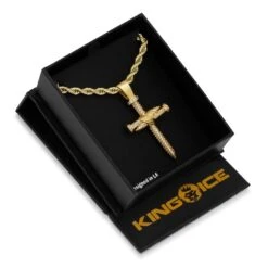 Nail Cross Necklace 12 Nail Cross Necklace -King Ice nail cross necklace king ice 30528454230191