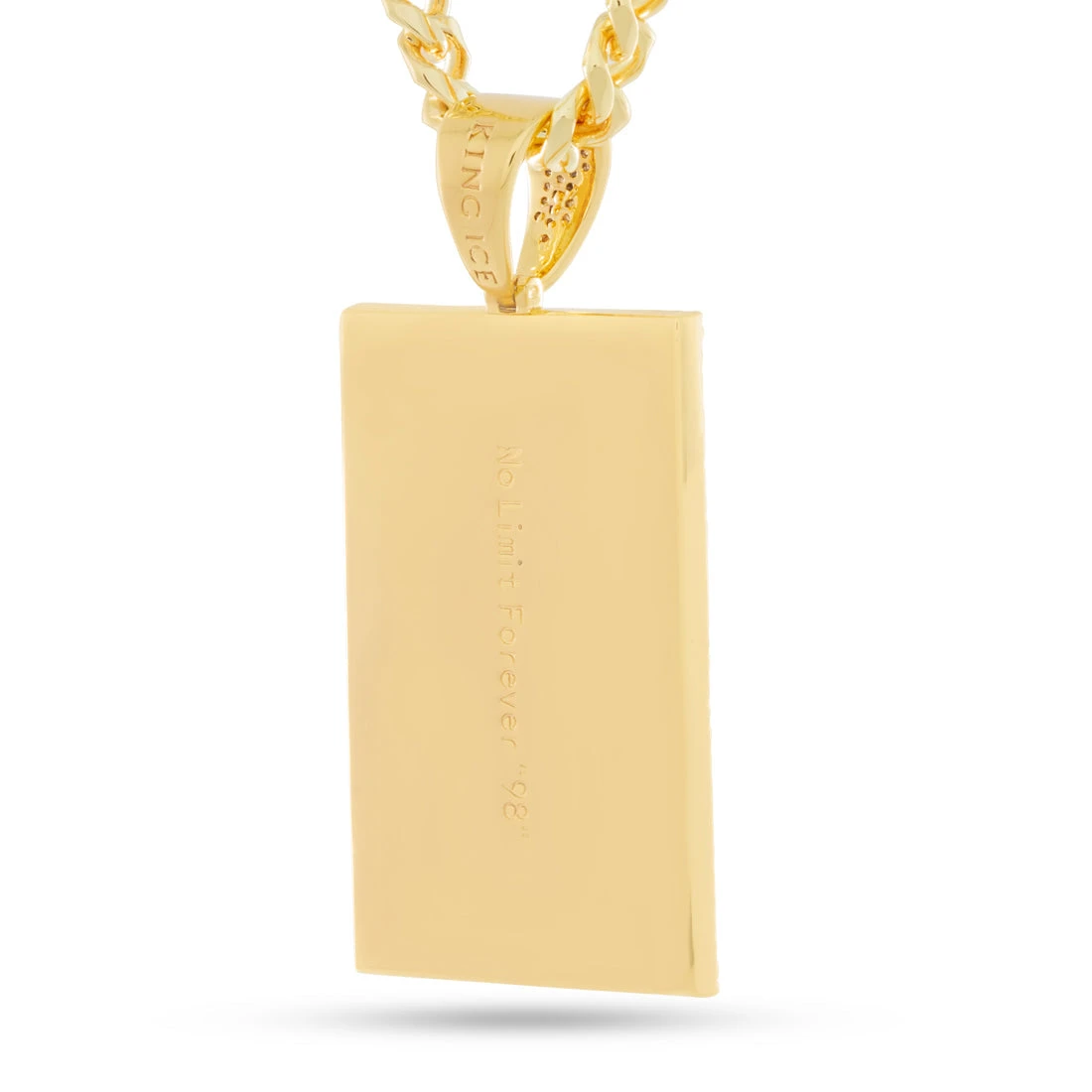No Limit Records X King Ice - 98 Dynasty Dog Tag Necklace 2 No Limit Records X King Ice - 98 Dynasty Dog Tag Necklace - Image 2