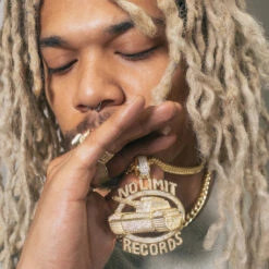 No Limit Records X King Ice - Iced 98 Logo Necklace -King Ice no limit records x king ice 98 logo necklace king ice 35117653917871