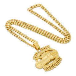 No Limit Records X King Ice - 98 Logo Necklace -King Ice no limit records x king ice 98 logo necklace king ice 35935219253423