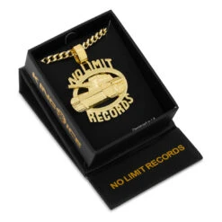 No Limit Records X King Ice - 98 Logo Necklace -King Ice no limit records x king ice 98 logo necklace king ice 35935219417263