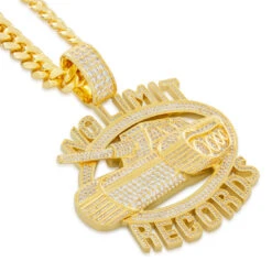 No Limit Records X King Ice - Iced 98 Logo Necklace -King Ice no limit records x king ice no limit 98 logo necklace king ice 34064174252207