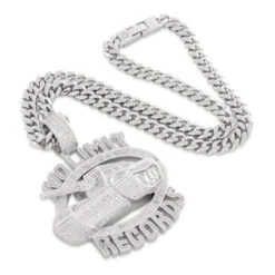 No Limit Records X King Ice - Iced 98 Logo Necklace -King Ice no limit records x king ice no limit 98 logo necklace king ice 34064174842031