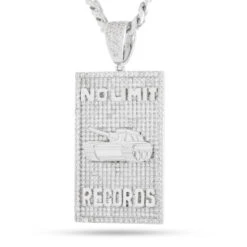No Limit Records X King Ice - 98 Dynasty Dog Tag Necklace 30 No Limit Records X King Ice - 98 Dynasty Dog Tag Necklace -King Ice no limit records x king ice no limit dog tag necklace white gold 3 1 king ice 34064214360239