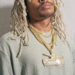 No Limit Records X King Ice - TRU Tank Necklace -King Ice no limit records x king ice tru tank necklace king ice 35117659193519