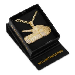 No Limit Records X King Ice - TRU Tank Necklace -King Ice no limit records x king ice tru tank necklace king ice 35940866588847