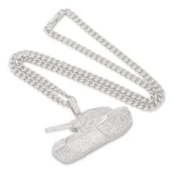 No Limit Records X King Ice - TRU Tank Necklace -King Ice no limit records x king ice tru tank necklace king ice 35940867211439