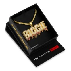 Notorious B.I.G. X King Ice - Biggie Drip Necklace -King Ice notorious b i g x king ice biggie drip necklace king ice 30563033022639