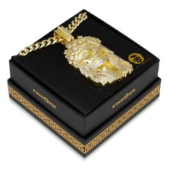 Notorious B.I.G. X King Ice - Biggie Jesus Necklace -King Ice notorious b i g x king ice biggie jesus necklace king ice 30543894577327