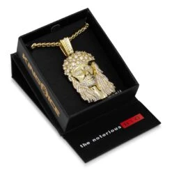 Notorious B.I.G. X King Ice - Biggie Jesus Necklace -King Ice notorious b i g x king ice biggie jesus necklace king ice 30591156519087