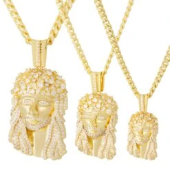 Notorious B.I.G. X King Ice - Biggie Jesus Necklace -King Ice notorious b i g x king ice biggie jesus necklace king ice 31577753583791
