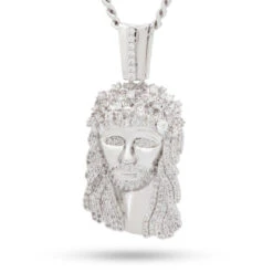 Notorious B.I.G. X King Ice - Biggie Jesus Necklace -King Ice notorious b i g x king ice biggie jesus necklace white gold 1 2 king ice 30591122178223