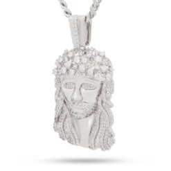 Notorious B.I.G. X King Ice - Biggie Jesus Necklace -King Ice notorious b i g x king ice biggie jesus necklace white gold 1 7 king ice 30543985934511