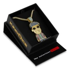 Notorious B.I.G. X King Ice - Biggie Sweater Necklace -King Ice notorious b i g x king ice biggie sweater necklace king ice 14877091889206