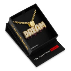 Notorious B.I.G. X King Ice - Dream Necklace -King Ice notorious b i g x king ice dream necklace 14k gold 1 2 king ice 14877280436278