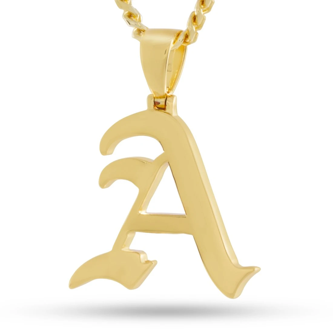 Old English Letter "A" Necklace 1 Old English Letter "A" Necklace