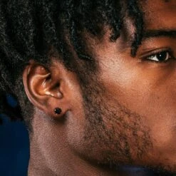 Onyx Brilliant-Cut Stud Earrings 6 Onyx Brilliant-Cut Stud Earrings -King Ice onyx brilliant cut stud earrings king ice 32248865259695