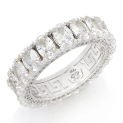 Oval-Cut Ring -King Ice oval cut ring sterling silver white gold 7 king ice 35508703068335