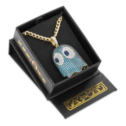 PAC-MAN X King Ice - 3D Inky Necklace -King Ice pac man x king ice 3d inky necklace 2 1 14k gold king ice 36320572801199