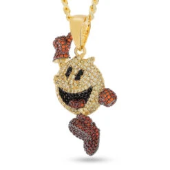 PAC-MAN X King Ice - Illustration PAC-MAN Necklace -King Ice pac man x king ice illustration pac man necklace 14k gold 2 7 king ice 36321382006959