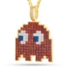 PAC-MAN X King Ice - Pixel Blinky Necklace