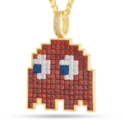 PAC-MAN X King Ice - Pixel Blinky Necklace