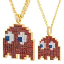 PAC-MAN X King Ice - Pixel Blinky Necklace 17 PAC-MAN X King Ice - Pixel Blinky Necklace -King Ice pacman x king ice blinky necklace king ice 35371983110319