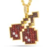 PAC-MAN X King Ice - Pixel Bouncing Cherry Necklace