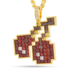 PAC-MAN X King Ice - Pixel Bouncing Cherry Necklace