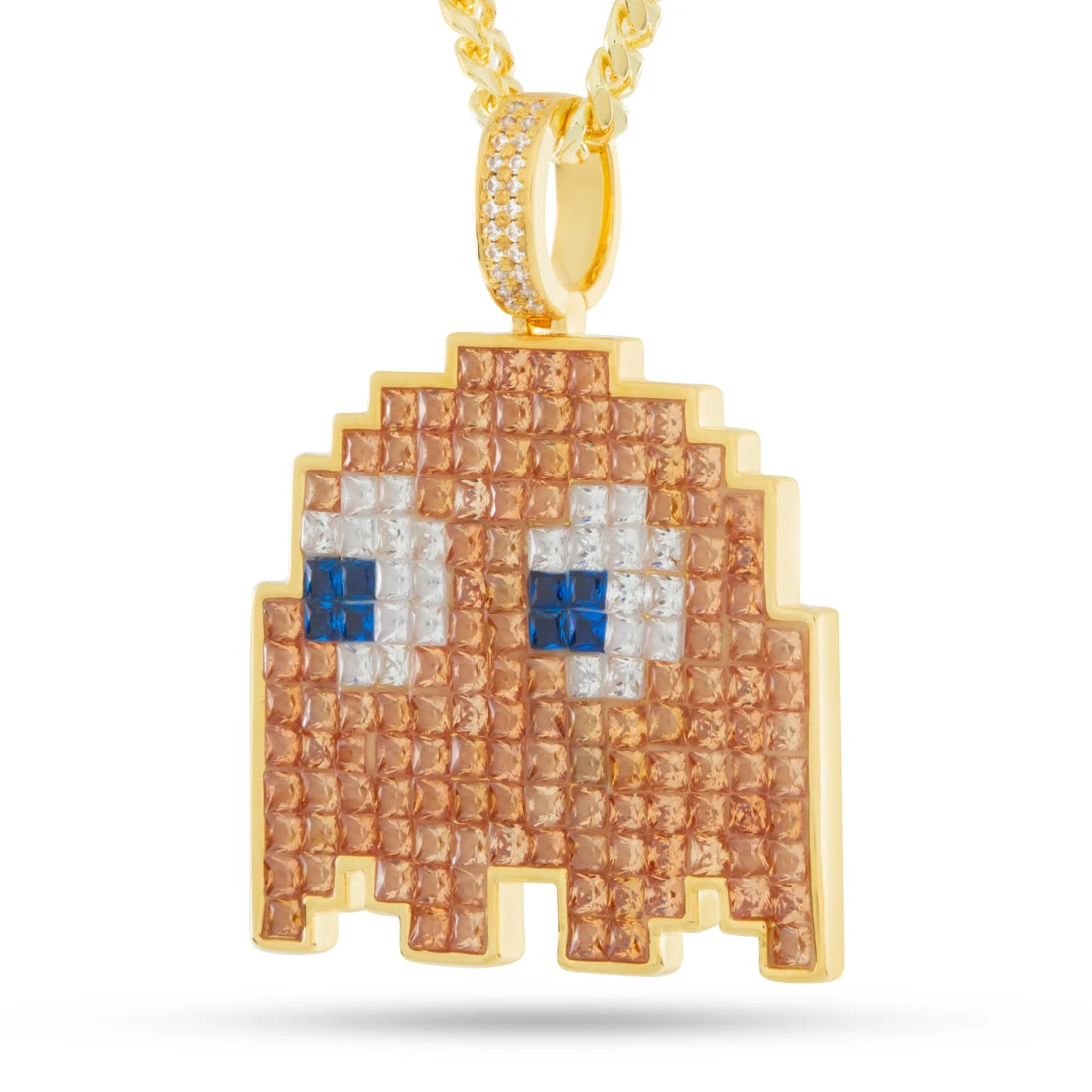 PAC-MAN X King Ice - Pixel Clyde Necklace 1 PAC-MAN X King Ice - Pixel Clyde Necklace