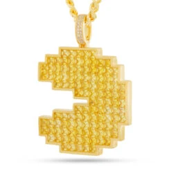 PAC-MAN X King Ice - Pixel Pacman Necklace