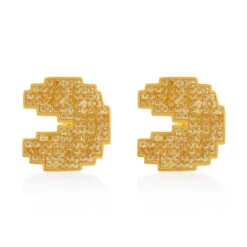 PAC-MAN X King Ice - Pixel Pacman Stud Earrings