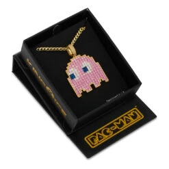 PAC-MAN X King Ice - Pixel Pinky Necklace -King Ice pacman x king ice pinky necklace king ice 35371526095023