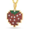 PAC-MAN X King Ice - Pixel LVL. 2 Strawberry Necklace