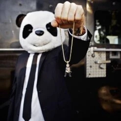 Panda Man Necklace -King Ice panda man necklace king ice 30550756032687