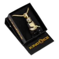 Panda Man Necklace -King Ice panda man necklace king ice 32249493586095
